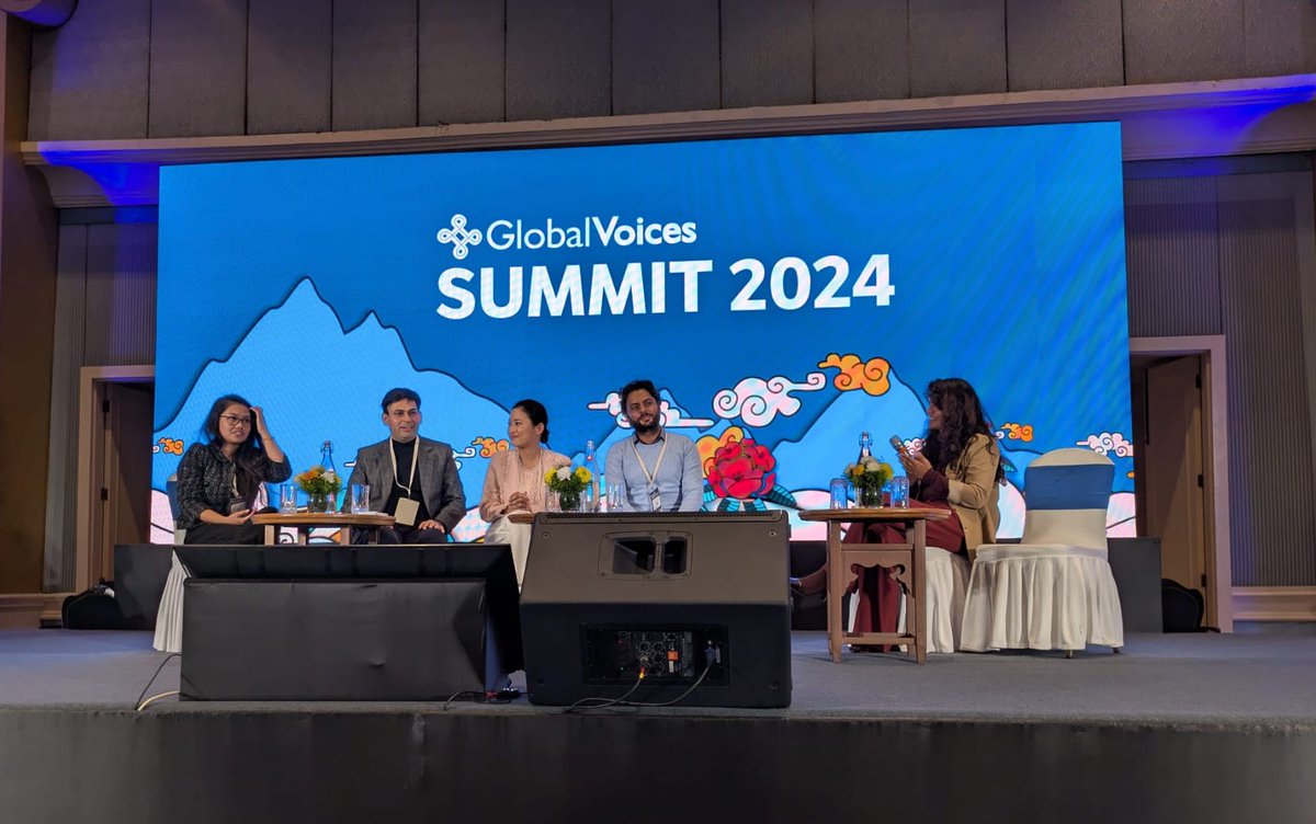 Tulsi Rauniyar (@cupoftulsi) on Twitter photo Thrilled to have moderated a stage with these inspiring changemakers at the <a href="/globalvoices/">Global Voices</a> summit! 🌍 Together, we explored ideas for a more inclusive and equitable state of environment journalism in the Third Pole 📷 #GlobalVoicesSummit #Collaboration #Inspiration #Changemakers Thrilled to have moderated a stage with these inspiring changemakers at the <a href="/globalvoices/">Global Voices</a> summit! 🌍 Together, we explored ideas for a more inclusive and equitable state of environment journalism in the Third Pole 📷 #GlobalVoicesSummit #Collaboration #Inspiration #Changemakers