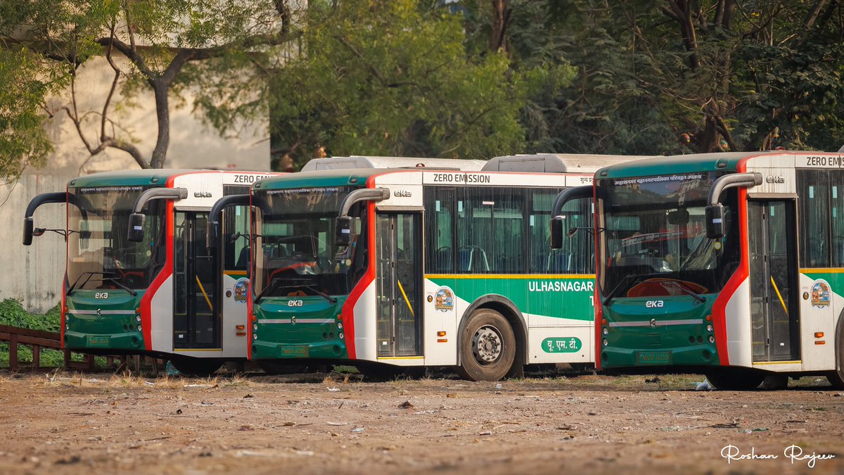 UMT EKA ELECTRIC BUSES

Seen here is 3 EKA 12 meter AC electric buses parked at KDMT Vasant Valley Bus Depot. 

Do have a look at my Instagram account for more business pictures: instagram.com/roshan__busfan