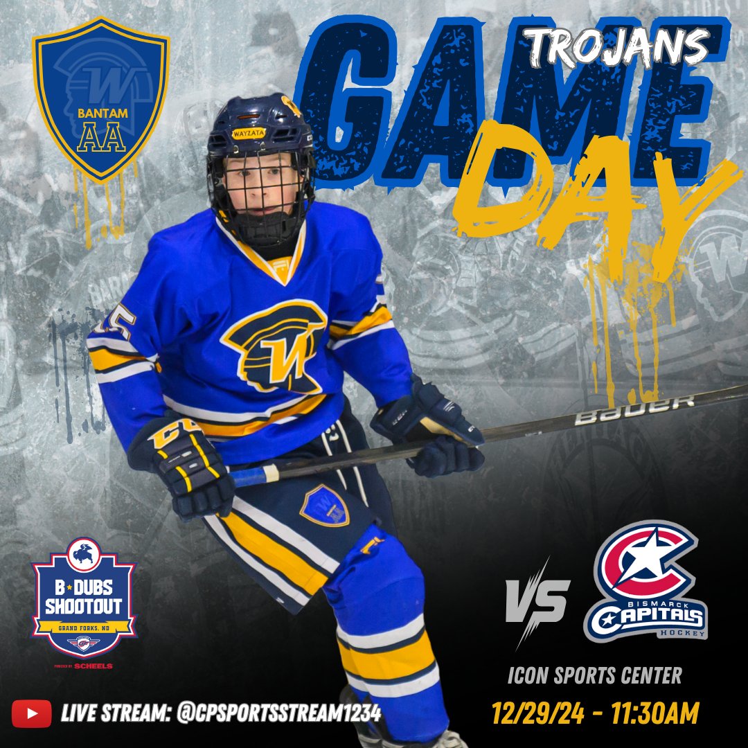 It's a new day! Two games today in Grand Forks, starting this morning vs. Bismarck. Go Trojans!