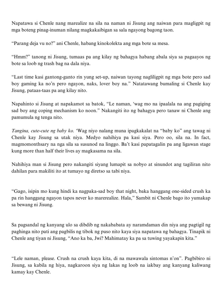 zzhongleclerc's tweet photo. — new year’s day 

a short #chenji special chapter ;; unang pasilip kung paano nga ba bilang magboyfriend ang magbestfriend na ‘to. 

mula sa series na “pakisabi sa mga tala”
ao3 link: https://t.co/00SRxA283y https://t.co/q4OrVfqC1o