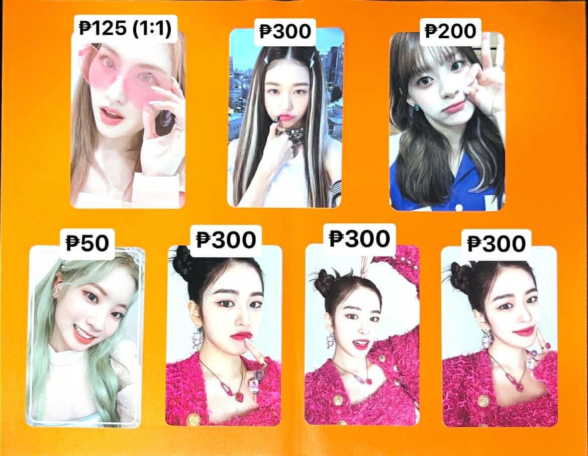 linospice's tweet photo. wts lfb twice stayc ive ph 🫧 

random gg pcs
price in pic!

(yujin love dive take all ₱750)

📍quezon city
🚛 j&amp;t

🏷️ sana specs wonyoung after like seeun bubble appmu dahyun fancy https://t.co/uTUXaIiGlp
