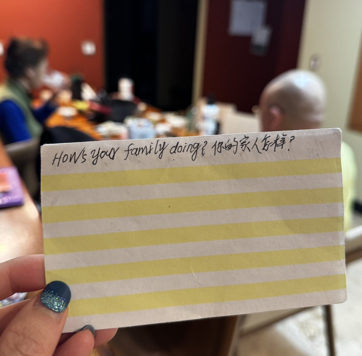 DrZedZha's tweet image. Caught my dad practicing the English phrase, “How’s your family doing today?” He’d learned that the wife of the man who works at the seafood counter (a Spanish speaker) was sick. Today, my dad made me take him to the grocery store just so he could ask the man this question.…