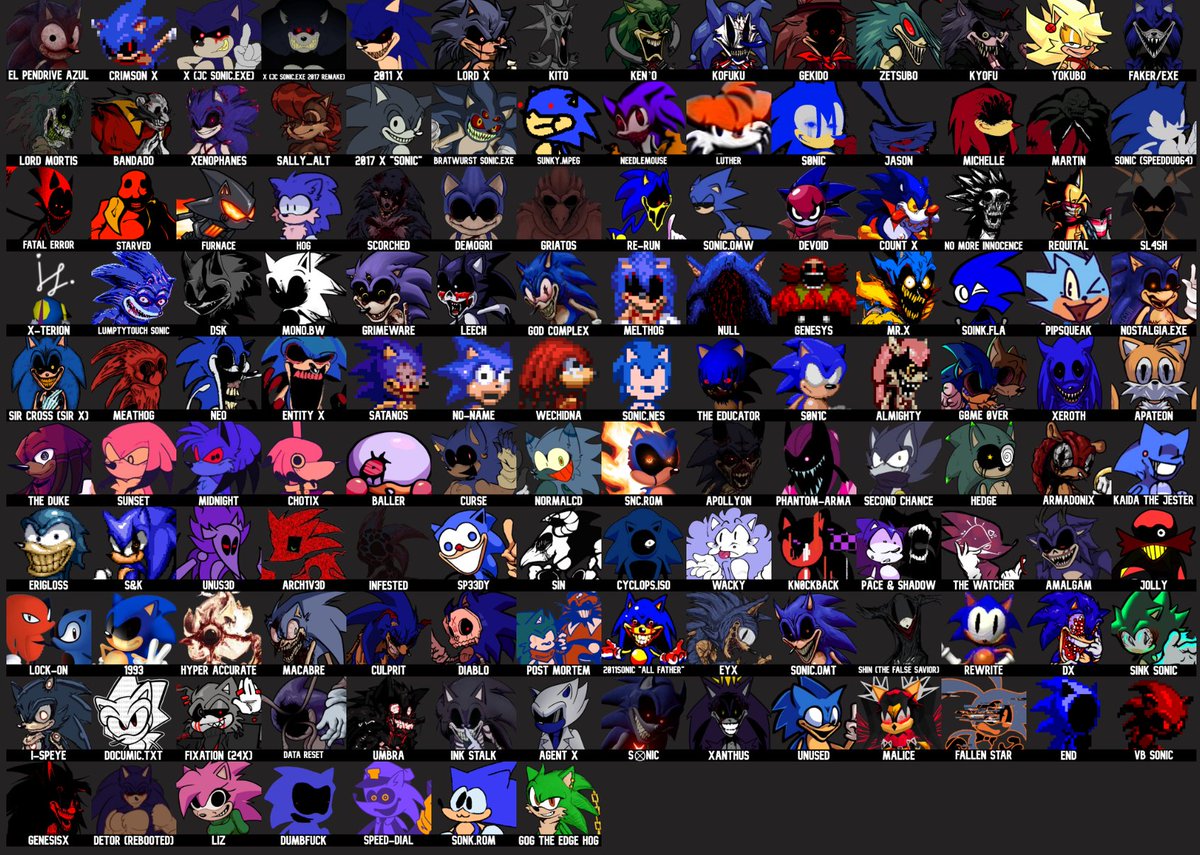 JamLikesGranola's tweet image. continuing my EXE tier list remake, drop em for me gang :)

#execommunity #sonicexe #exeoc #sonicexefnf