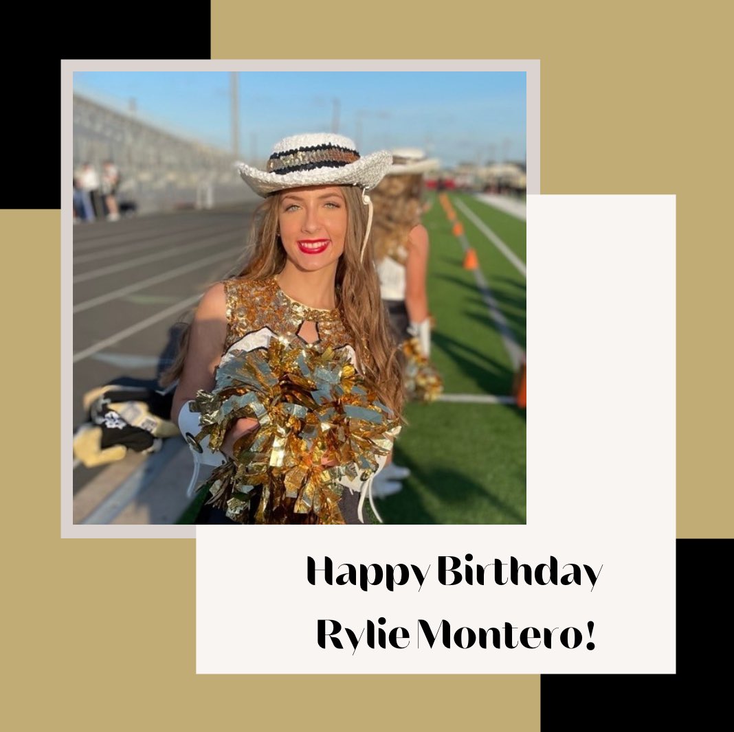 Happy Birthday to our Rookie Flair, Rylie Montero! We're so happy to have you on the team have an amazing birthday! 💛✨🖤