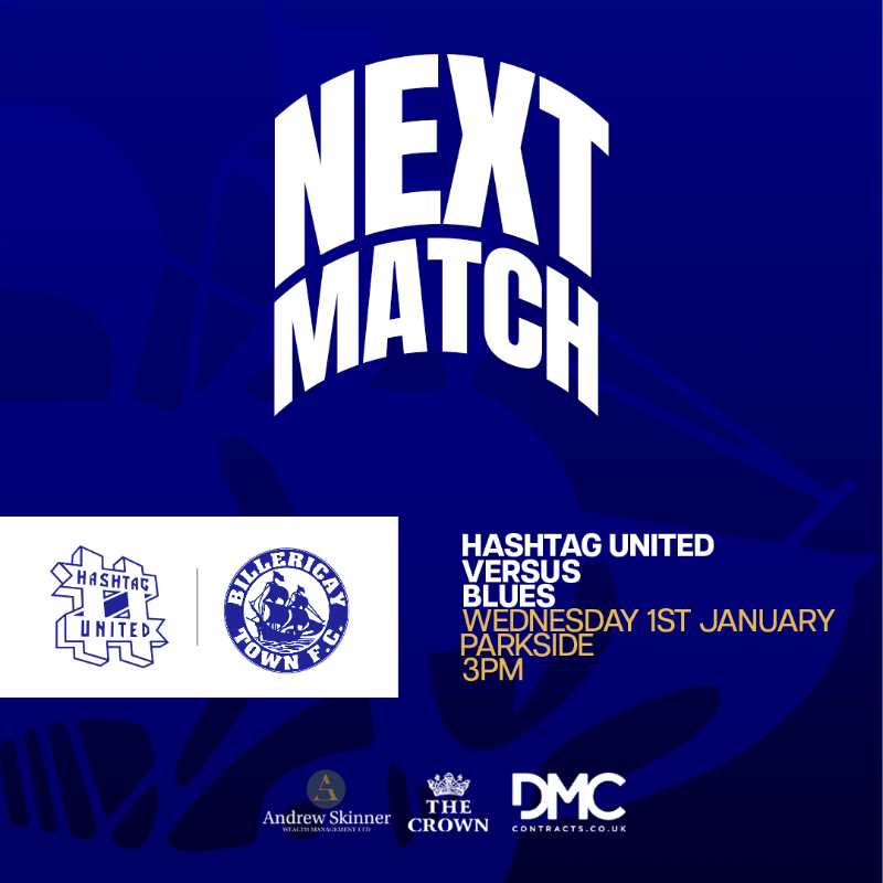 Looking to start the New Year strongly 👊

🆚 Hashtag United
🏆 Isthmian Premier Division 
🏟️ Parkside (Aveley FC) 
⌚️ 3pm 
🎟️ On the gate

#BTFC 🔹