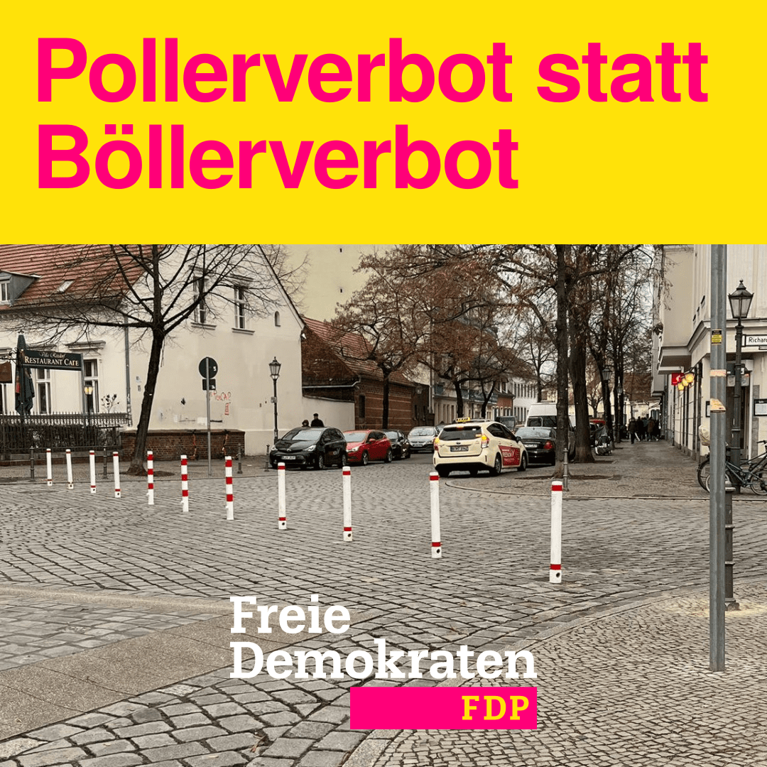 FDPNeukoelln's tweet photo. Es wird Zeit über ein Pollerverbot nachzudenken. Schluss mit ideologischer Verkehrspolitik.
Wir machen Politik für alle Neuköllner und nicht ein spezifisches Klientel!
Am 23.02. FDP wählen https://t.co/JcDt2eWVAs