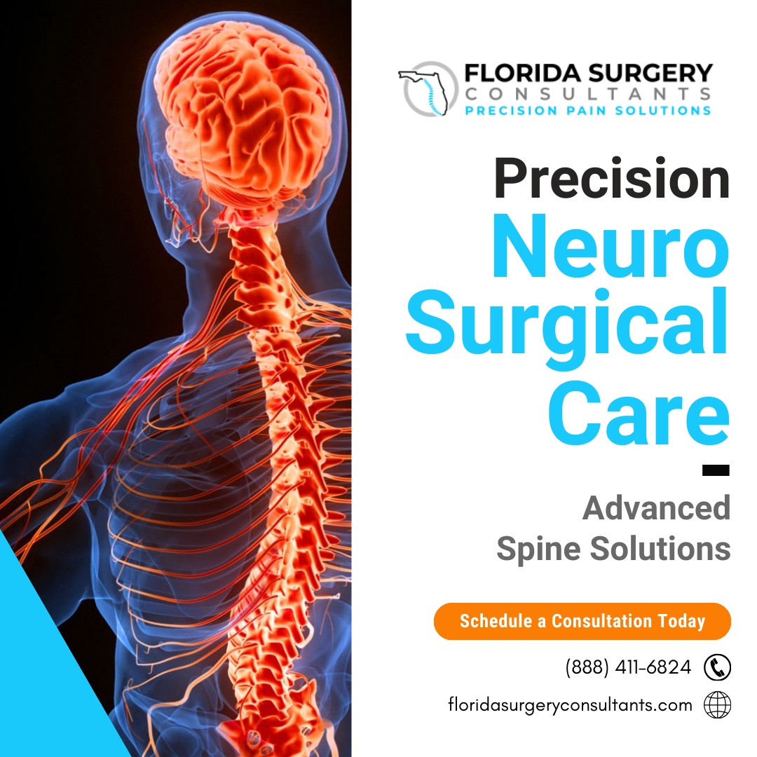 Precision Neuro Surgical Care
Advanced Spine Solutions

Learn more about Florida Surgery Consultants interventional pain solutions - floridasurgeryconsultants.com
