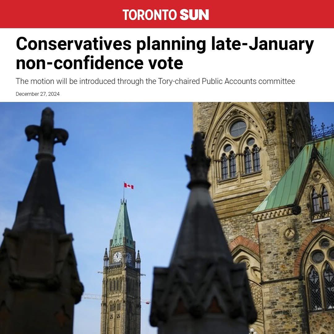 “On Jan. 7, Conservatives will move a simple and straightforward motion, stating that the committee report to the House the following recommendation: That the House has no confidence in the Prime Minister and the Government.”

Read more at torontosun.com/news/national/…