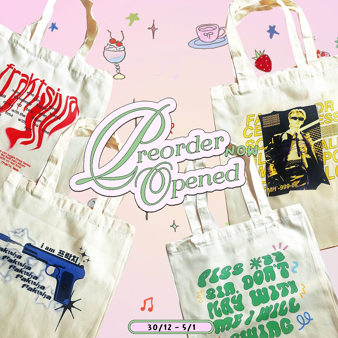 miscmatch's tweet image. 𝒇𝒓𝒂𝒌𝒕𝒔𝒊𝒚𝒂 inspired tote bags 

💳: 23myr excl postage 
🗓️: 30 — 5th of January, 2024 
⬇️: local order, oversea thru GOMs
🧤: form: shorturl.at/pgz1v

📍first 7 buyers will receive full set sticker! 

🍊#pasarnct #pasarNCTmy #nctzen 

@pasarNCTmy @pasarNCT