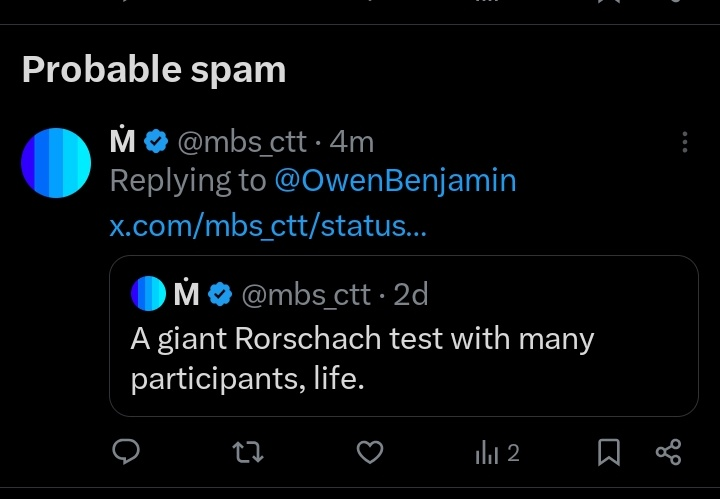 mbs_ctt's tweet photo. @contramordor I pay monthly to X and am now labeled spam and hidden behind a click wall for replying to Laura Loomer a few days ago. 
It was an instant deboosting. 
I know because I periodically check to see if any of the old twitter 1.0 stuff is happening. 
It currently is to some. https://t.co/XcHD6jBG5B