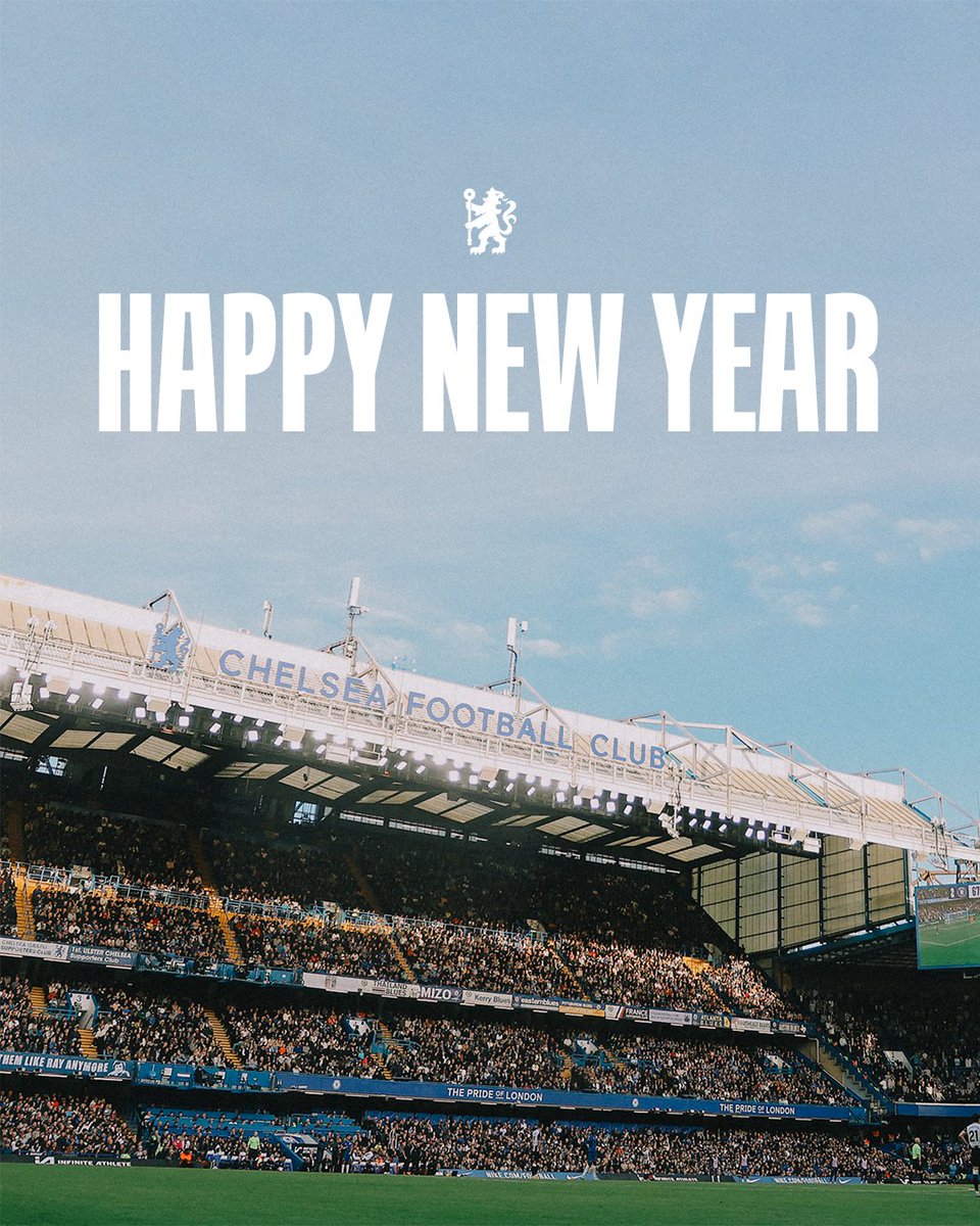 ChelseaFC's tweet image. Happy New Year, Chelsea fans! 🙌🔵