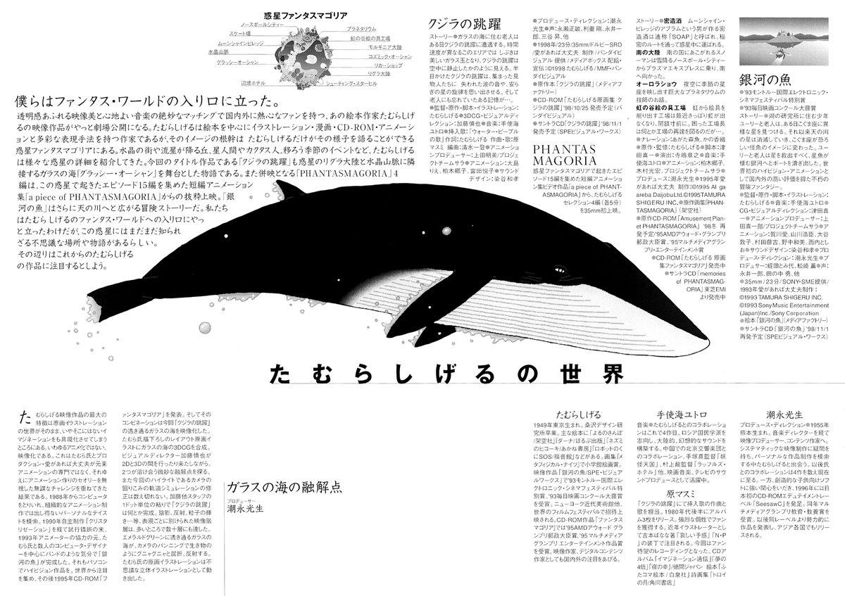 propositionalt's tweet photo. Tamura Shigeru's Glassy Ocean movie flyer / たむらしげる「クジラの跳躍」映画チラシ https://t.co/0YNXmjys2J