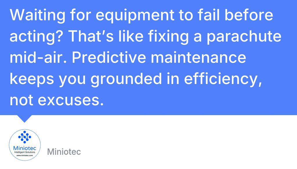 miniotec's tweet image. Predictive maintenance turns machine whispers into actionable insights. Why gamble on downtime when the data tells you what’s coming next?
Read more 👉 lttr.ai/AZe7K
#AssetManagement #WirelessSensors #PredictiveMaintenance