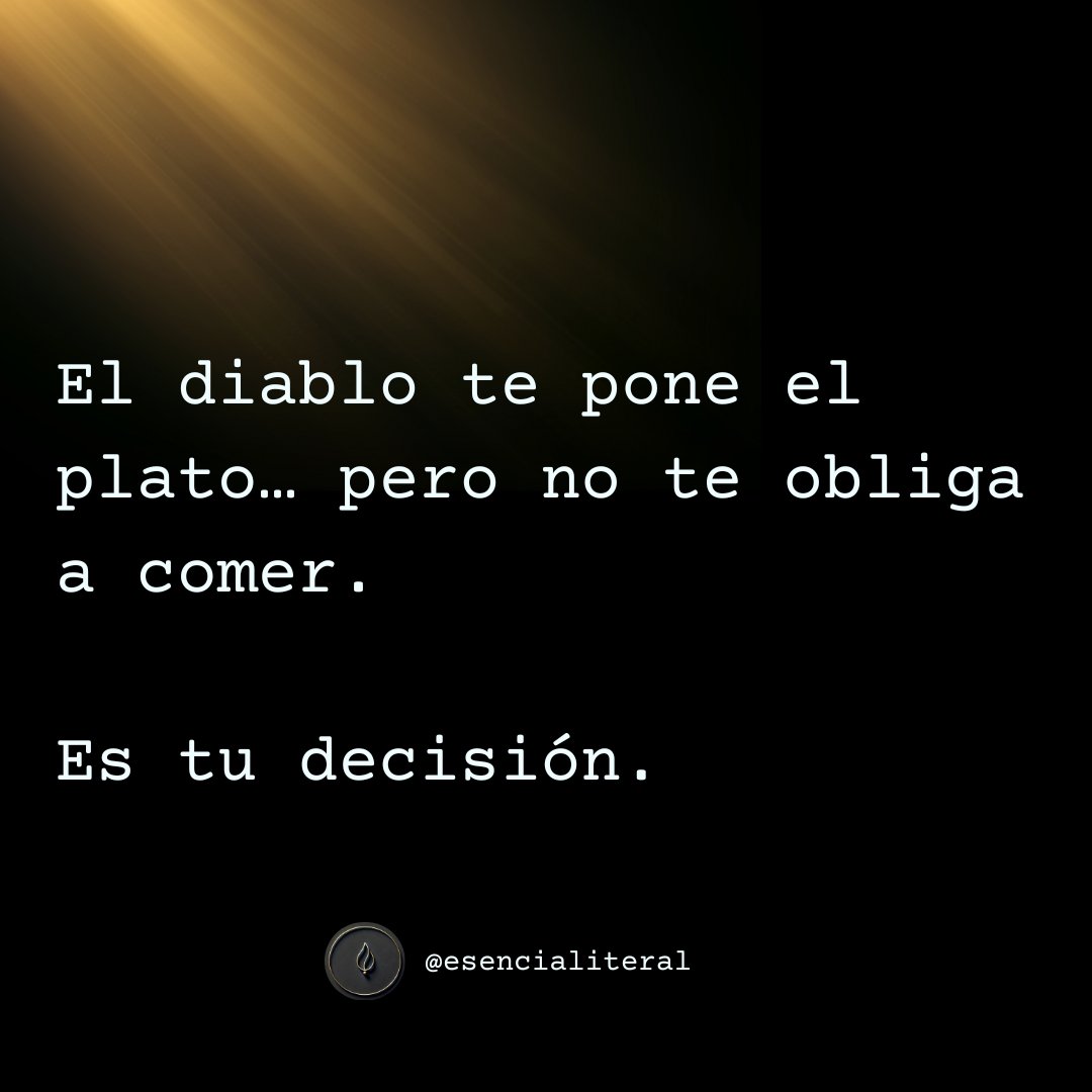 es tu decisión…