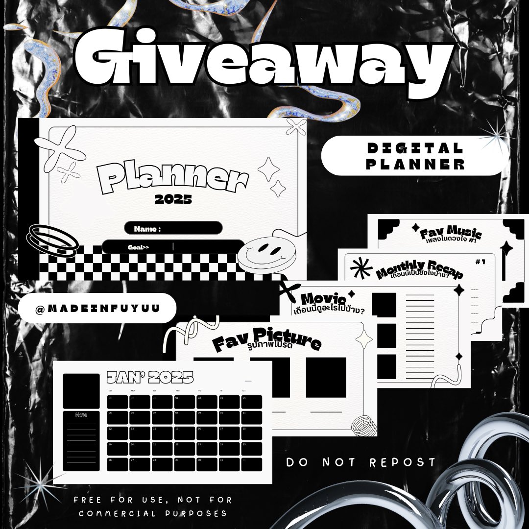 madeinfuyuu's tweet photo. [𝒢𝒾𝓋𝑒𝒶𝓌𝒶𝓎] Digital Planner 2025

ᙏ̤̫͚ pls kindly rt or fav ห้ามนำไปแจกต่อ ห้ามใช้เชิงพานิชย์

🤍 link in mention🔻

#แจกไฟล์png #แจกplanner #planner2025 https://t.co/St5mGCSPDV