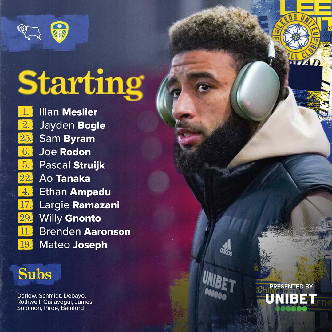 📋 Your #LUFC Starting XI…