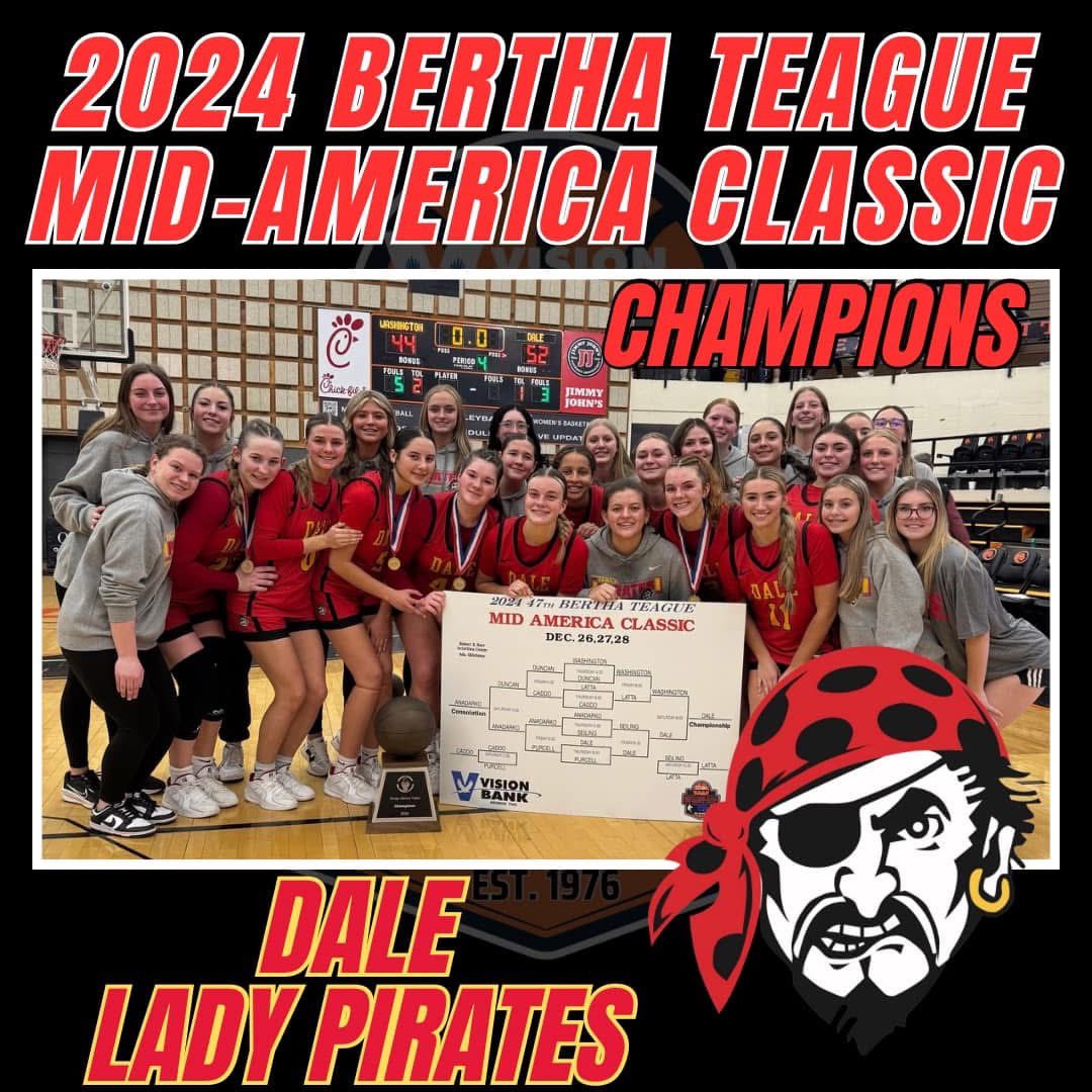 Todd Miller (@playbyplayguy1) on Twitter photo Congrats to <a href="/daleladybball/">Dale Lady Pirate Basketball</a> on winning their third Bertha Frank Teague title in 10 years and Eric Smith’s second (Alva ‘14)..<a href="/teaguemuncy/">Teague Muncy</a> who was named after Bertha Teague was the MVP..<a href="/BullardKynlee/">Kynlee Bullard</a> <a href="/andersonskylar_/">Skylar Anderson</a> <a href="/Danika_34/">Danika</a> were named to the all tourney team Congrats to <a href="/daleladybball/">Dale Lady Pirate Basketball</a> on winning their third Bertha Frank Teague title in 10 years and Eric Smith’s second (Alva ‘14)..<a href="/teaguemuncy/">Teague Muncy</a> who was named after Bertha Teague was the MVP..<a href="/BullardKynlee/">Kynlee Bullard</a> <a href="/andersonskylar_/">Skylar Anderson</a> <a href="/Danika_34/">Danika</a> were named to the all tourney team