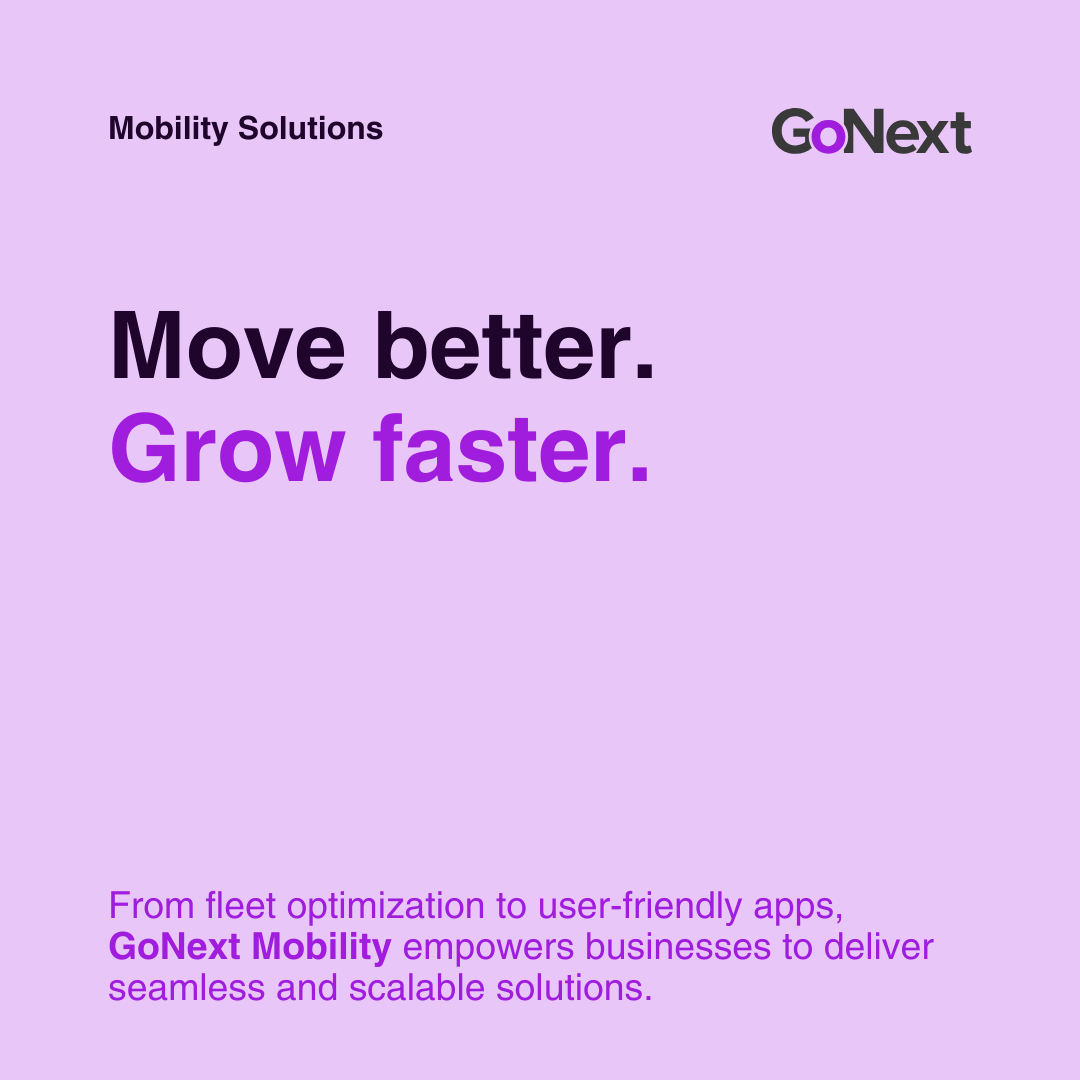 gonextmobility's tweet photo. Streamline your fleet, enhance user experiences, and grow your mobility business. GoNext Mobility makes it all possible.

Discover how we’re shaping the future at https://t.co/9gxpaP9e2b. https://t.co/2VMBSuPyCP
