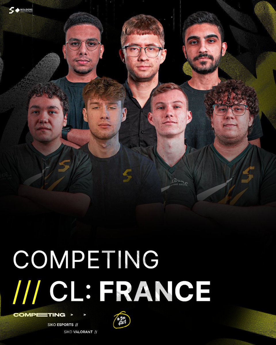CL: France, we’re ready to represent Benelux⚡️

<a href="/kProVLRNT/">kPro</a> ☁️
@TenshiVALORANT 🔦
<a href="/Poegii/">poegii</a> 🔒
<a href="/roussvlr/">Rouss</a> 🏹
<a href="/Hyperzxz/">Hyperzxz</a> 🔫
<a href="/WezyCS/">Wezy</a> ⚔️

<a href="/r1chardVL/">r1ch</a> 🧠

#BeSiko