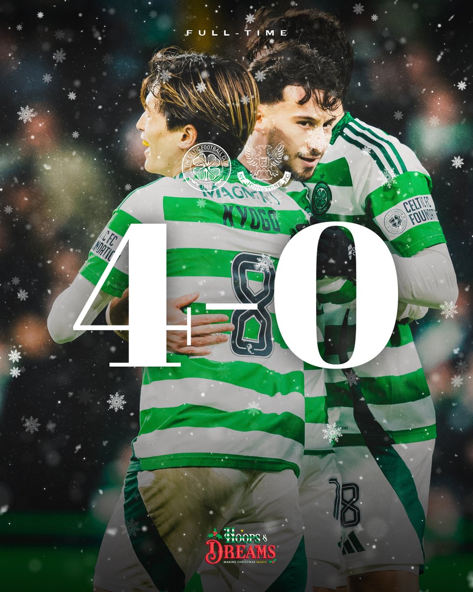 Ending 2024 with another big win! 🙌

#CELSTJ | #CelticFC🍀