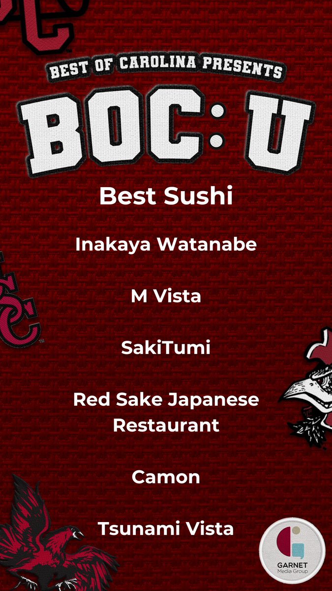 Today's #BestofCarolina2025 category feature is Best Sushi! Vote for your favorite now!
buff.ly/3RSY8Hr