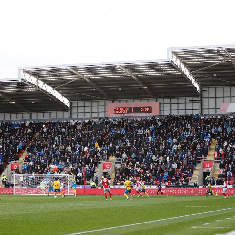 Over 2,000 of you backing us at the New York Stadium 👏 

Thank you for your outstanding travelling support 🙌 

#StockportCounty