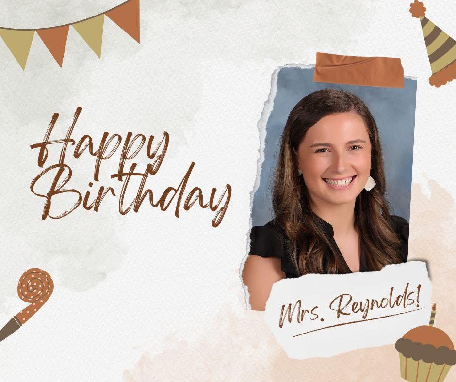 Also help us wish one of our fantastic 1st grade teachers, Mrs. Reynolds, a very happy birthday!

#BeeTheImpact #growingGREATNESS #TeamMCPSS