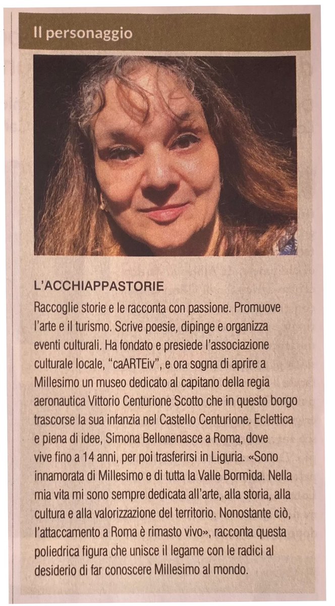 SimonaBellone's tweet photo. #Guida di #Repubblica sulla #Liguria con #Millesimo e mia intervista #SimonaBellone L’acchiappastorie
“𝗟𝗶𝗴𝘂𝗿𝗶𝗮
𝗜 𝗕𝗼𝗿𝗴𝗵𝗶 𝗗𝗮 𝗣𝗼𝗻𝗲𝗻𝘁𝗲 𝗮 𝗟𝗲𝘃𝗮𝗻𝘁𝗲
𝟲𝟲 𝗺𝗲𝗿𝗮𝘃𝗶𝗴𝗹𝗶𝗲 𝗱𝗲𝗹𝗹’𝗲𝗻𝘁𝗿𝗼𝘁𝗲𝗿𝗿𝗮”.
Edicola e Digitalstores
https://t.co/0wRCJJj4h4 https://t.co/zk2yc65Xxl