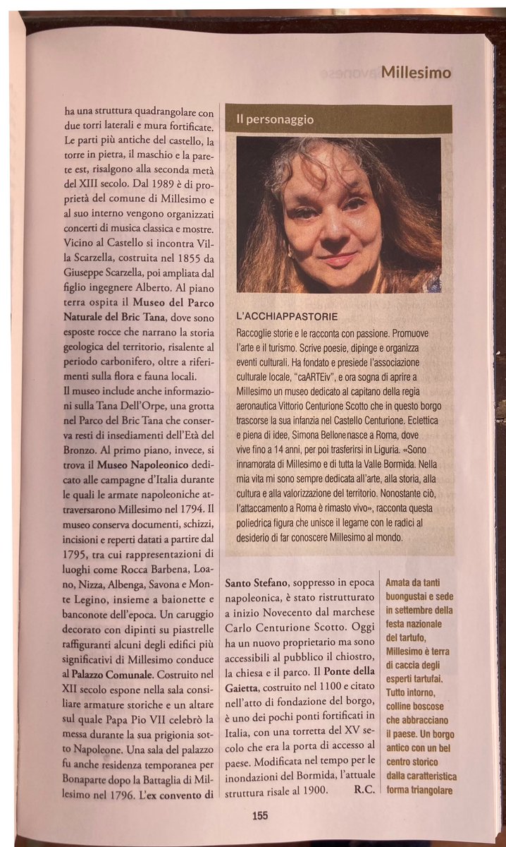 SimonaBellone's tweet photo. #Guida di #Repubblica sulla #Liguria con #Millesimo e mia intervista #SimonaBellone L’acchiappastorie
“𝗟𝗶𝗴𝘂𝗿𝗶𝗮
𝗜 𝗕𝗼𝗿𝗴𝗵𝗶 𝗗𝗮 𝗣𝗼𝗻𝗲𝗻𝘁𝗲 𝗮 𝗟𝗲𝘃𝗮𝗻𝘁𝗲
𝟲𝟲 𝗺𝗲𝗿𝗮𝘃𝗶𝗴𝗹𝗶𝗲 𝗱𝗲𝗹𝗹’𝗲𝗻𝘁𝗿𝗼𝘁𝗲𝗿𝗿𝗮”.
Edicola e Digitalstores
https://t.co/0wRCJJj4h4 https://t.co/zk2yc65Xxl