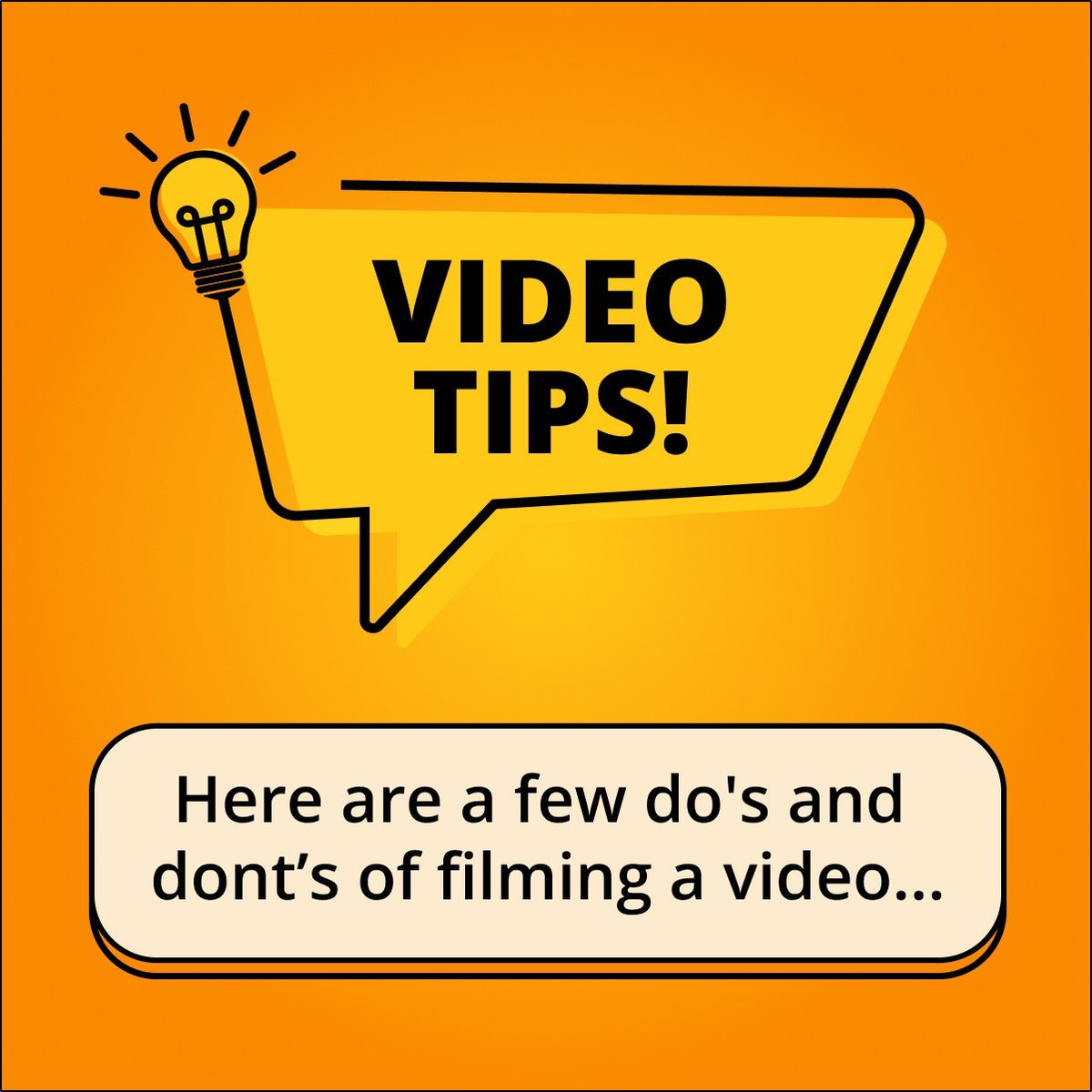 AcademyInbound's tweet photo. Video is the vibrancy of social media. It's everywhere! And you can do it, too. Here are a few do's and don'ts of filming a video to get you started... https://t.co/Dx7lnj3aCx