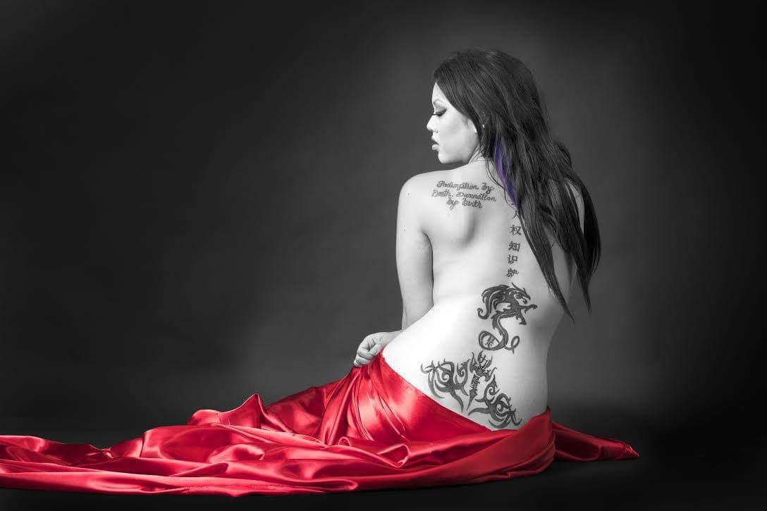Portrait inspired by a tattoo shop. 

#VisualArt #FineArtPortrait
#StudioPortrait #MonochromeMagic #ColorSplash #CreativePhotography #ArtisticBeauty #PhotographyLovers #InspiringCreativity #ArtOfTattoo