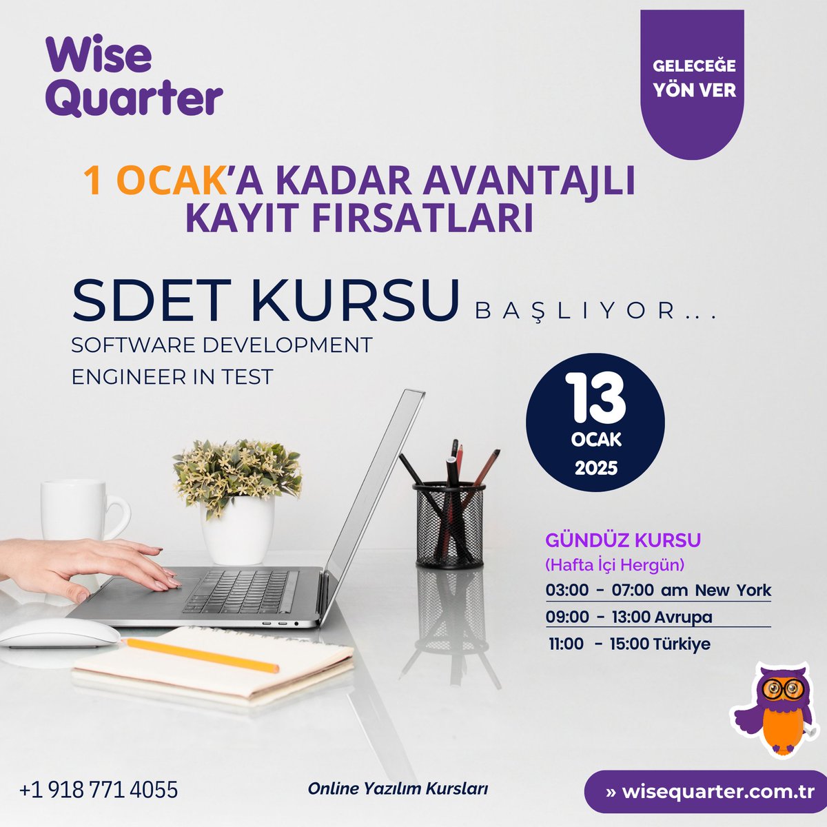 🎯 SDET Gündüz Kursumuz 13 Ocak’ta Başlıyor! 🚀
🔥 1 Ocak’a Kadar Avantajlı Kayıt Fırsatını Kaçırmayın! 🔥
🔗 Hemen Avantajlı Kayıt İçin Başvurun: wisequarter.com.tr/kayit/
🔗 Detaylı Bilgi ve Kayıt İçin:
📞 Tel: +1 918 771 4055
TypeScript Oytun Merkez Bankası Berber #sdet