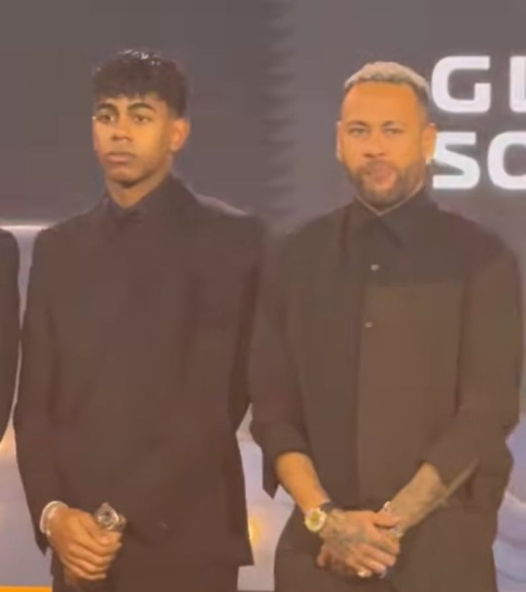 LAMINE YAMAL AO LADO DO SEU ÍDOLO, NEYMAR JR