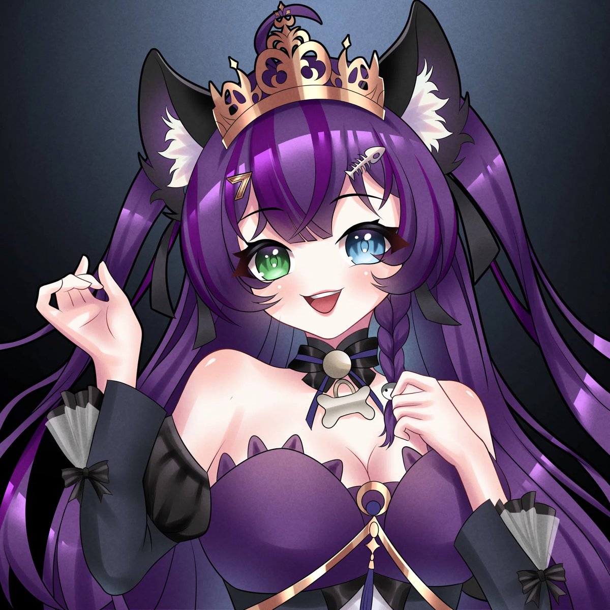 JunoRoseVT's tweet image. New Intro: 
 Hewwo my name is Juno and I am a cat princess vtuber! I like to have fun playing fps games and some cozy games. I just recently hit 1k followers and I want to keep growing and meet more lovely people. My goal is to consistently stream again!
Art By: @keikohanachan