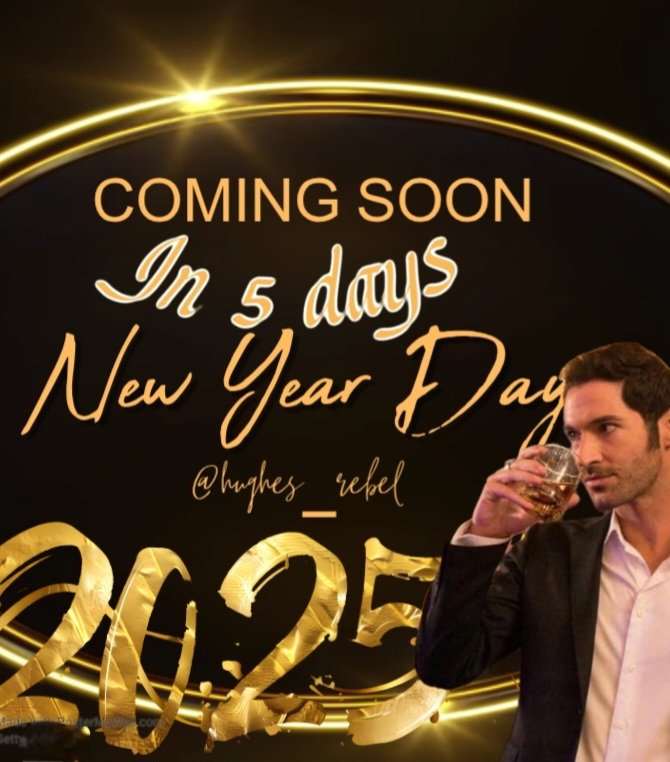 hughes_rebel's tweet photo. Oopsie-daisy, I just noticed I've been counting down wrong. It is now 5 days until New Years #CountdownToNewYear #TomEllis #Lucifer #LuciferNetflix https://t.co/RQKpWmAWTj