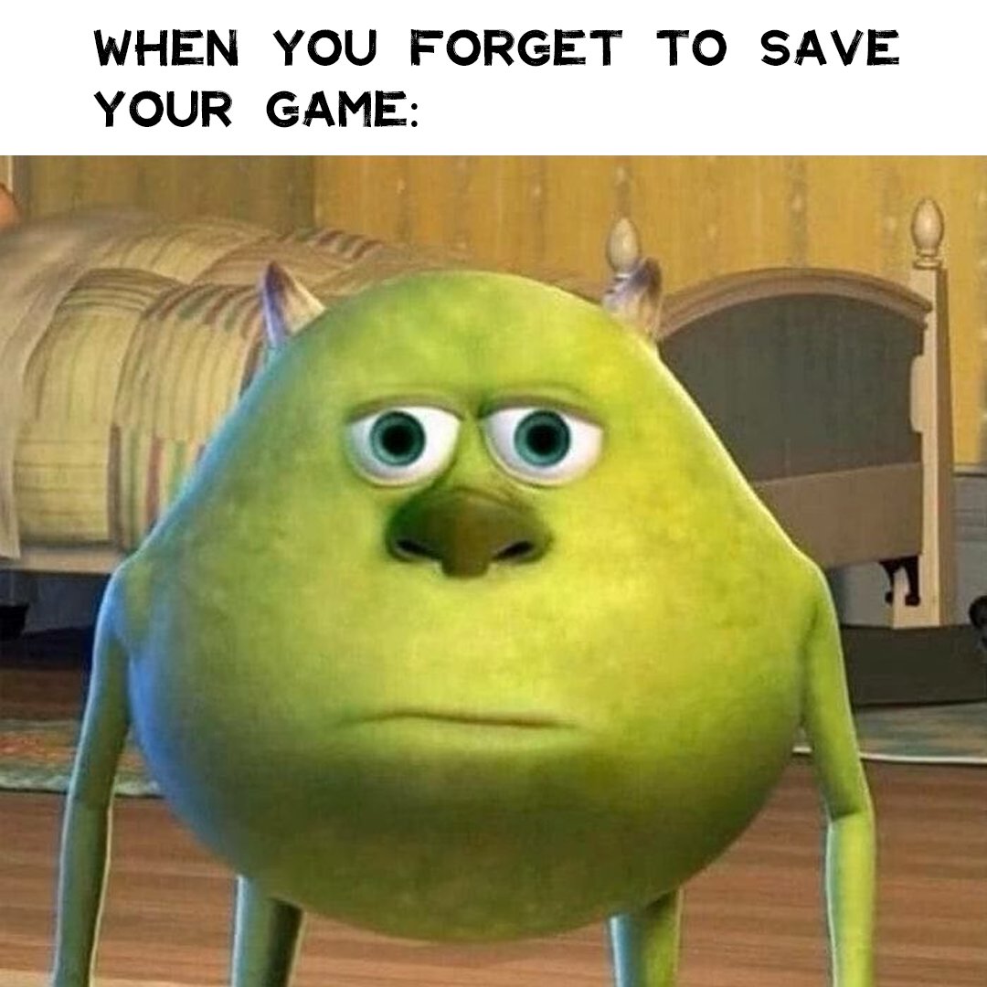 INAYAH_Game's tweet photo. ...and then there's no autosave 😭
#SaveYourGame #GamerFails #GameOver #WhyAmILikeThis #RelatableGaming #InayahGame https://t.co/TxKAPYHW0q