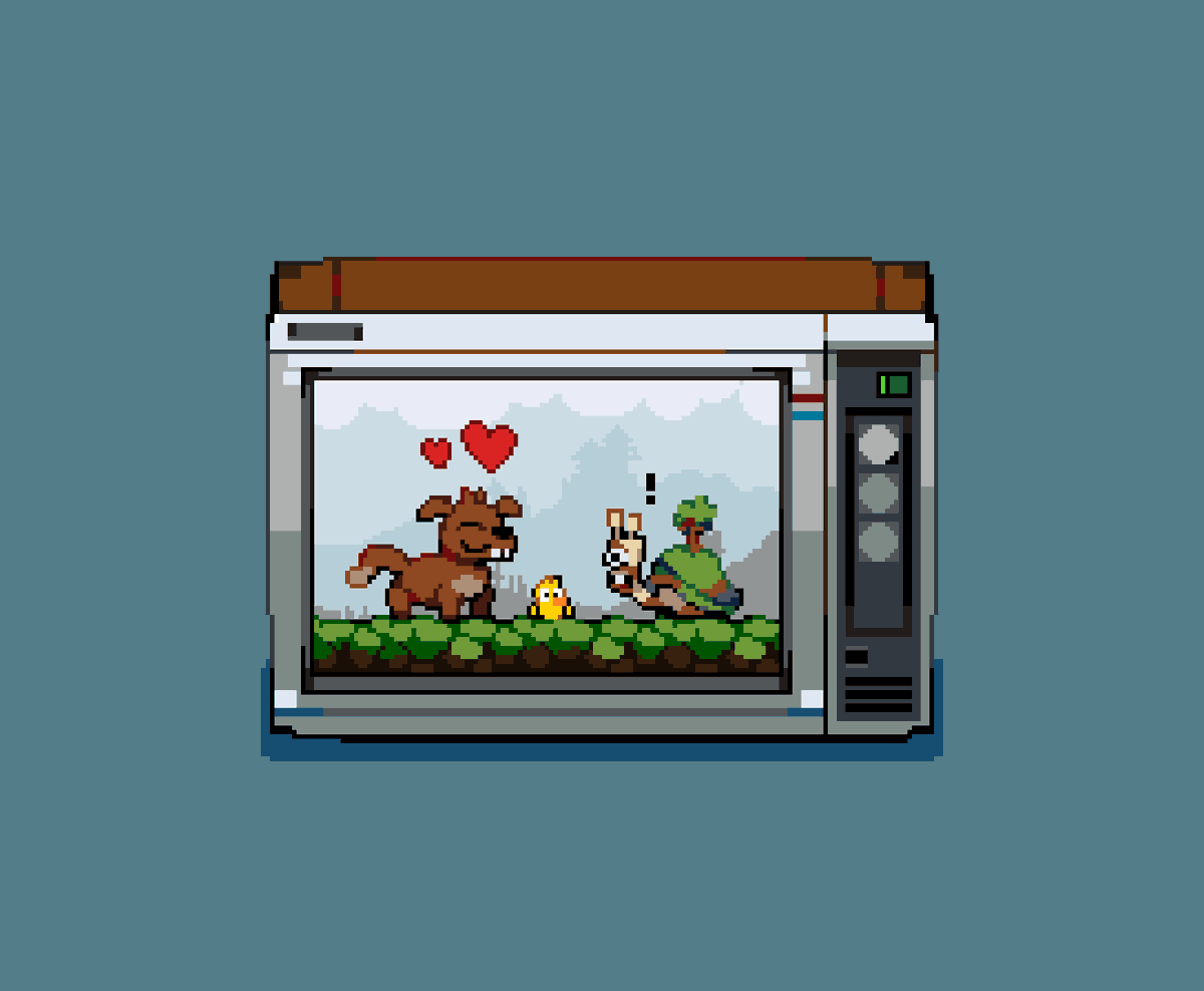 axal_art's tweet image. 🐤 Some #VirtualPet(s) encounter a new friend (for @Pixel_Dailies)

#pixelart #pixel_dailies