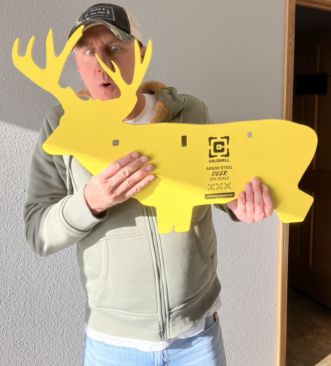 gunsandthe701's tweet photo. Another new gong target, I’m very excited to shoot this one! 😃👍🏻 @CaldwellShoot @MuleyFreak #muleybuck #muledeer #rangeday #steeltarget #701Nation #northdakota https://t.co/oJidTcMvat