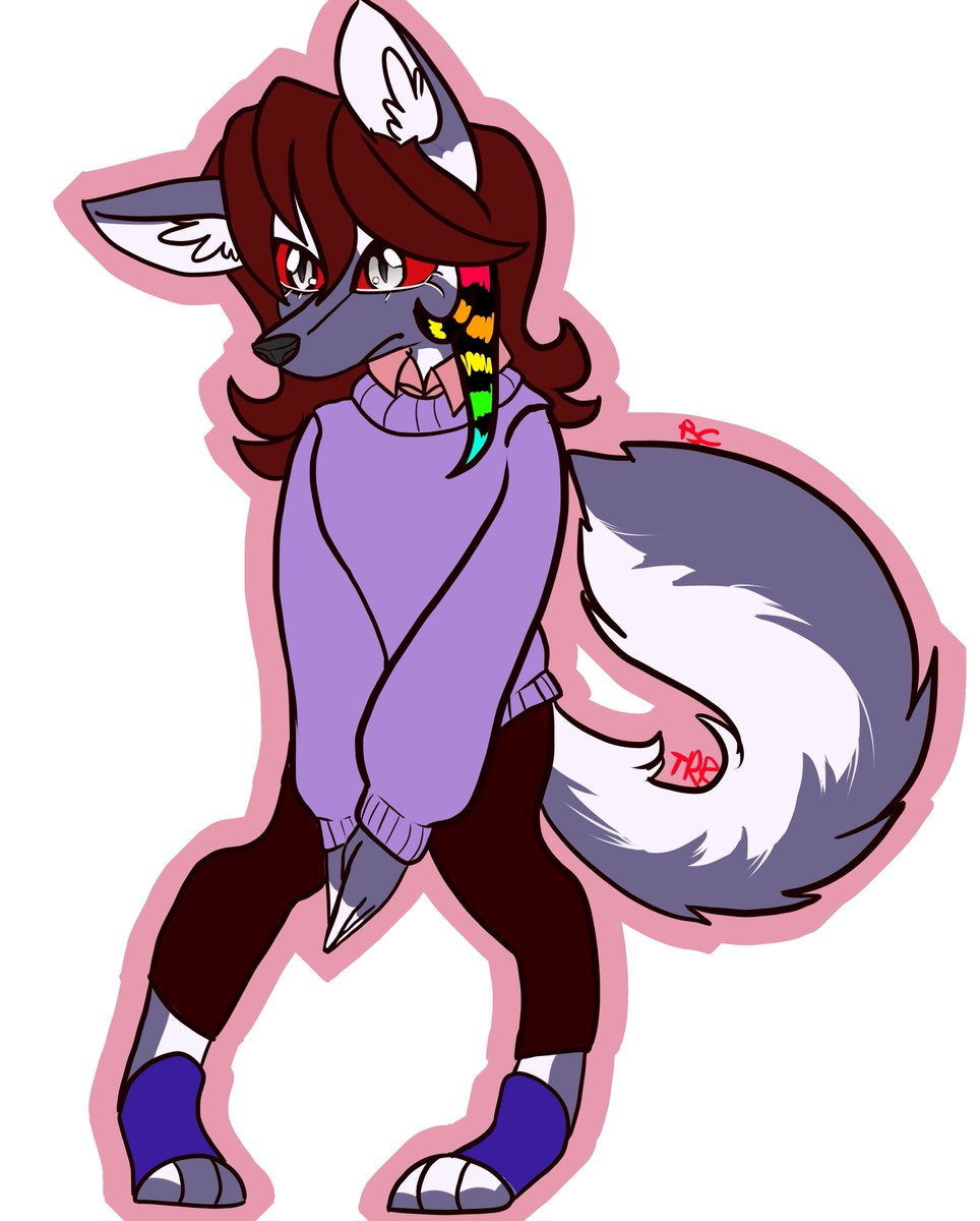 TRR_BC's tweet image. I made an oc? I dunno if I&apos;m making this final design just testing mostly #HelluvaBoss #helluvaoc #helluverseoc #hellhoundoc