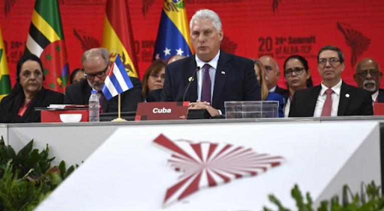 EmbajadaCuba's tweet photo. Cuba was once again present in the events of ALBA, the Bolivarian Alliance for the Peoples of Our America, with the participation of a high-level delegation in the summit held in Caracas on the occasion of the 20th anniversary of this initiative.
#Cuba #ALBA https://t.co/rvVk6yKDY4