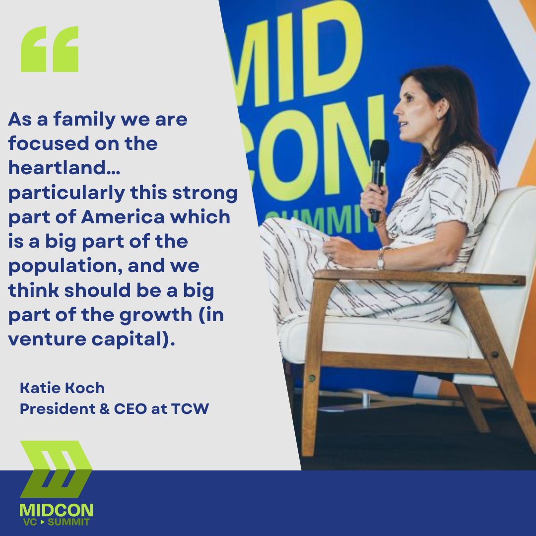 Katie Koch, CEO of TCW, shared the importance of supporting the mid-continent’s economic and cultural growth. Her story reminds us of the vital role VC plays in fueling innovation right here at home. #MVCS2024 #MidconVCSummit #Katie Koch #TCW #LosAngelesVC #VentureCapital