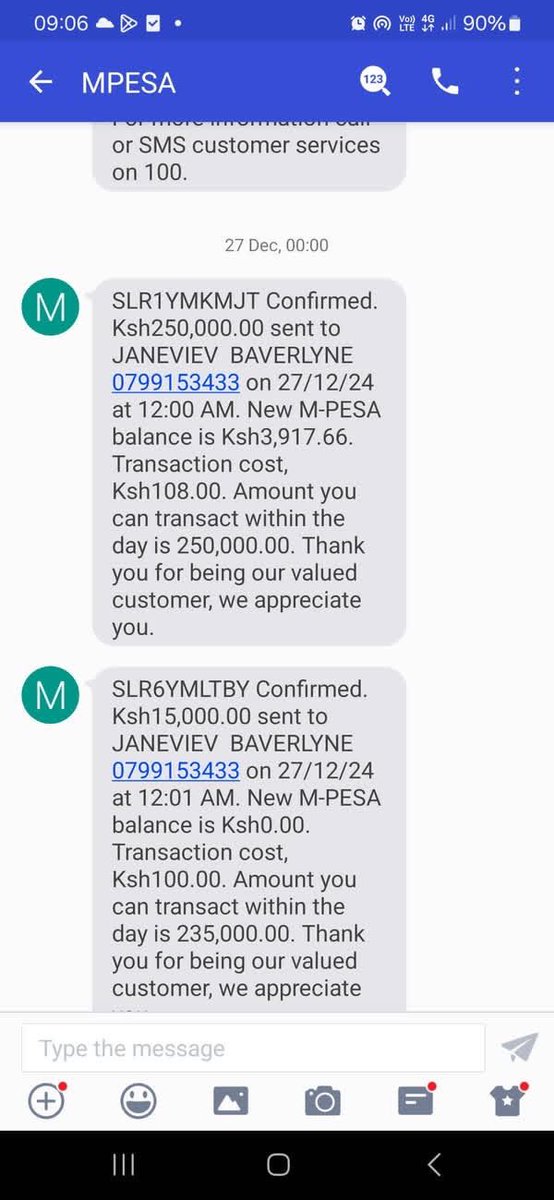 BikoSb91's tweet photo. @SafaricomPLC @Safaricom_Care 
Kindly explain how can someone get Conned via safaricom app 265k . And how can my friend recover this money 😭😭 https://t.co/1LCh81jQn5