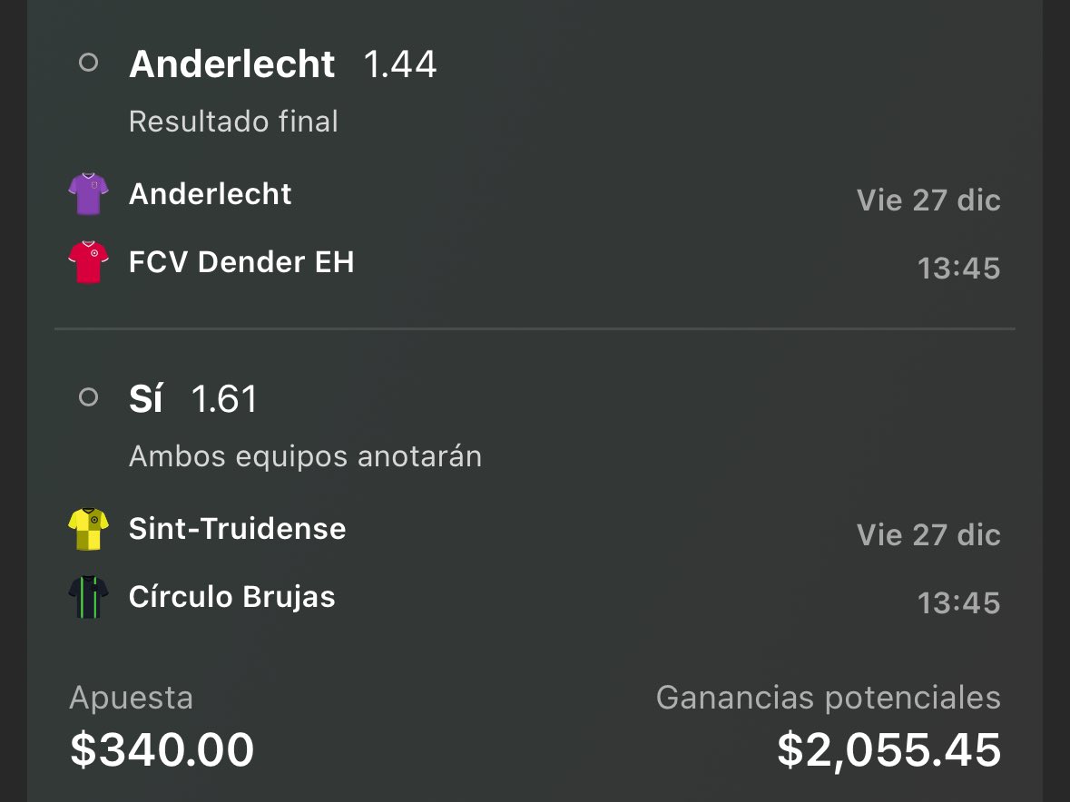 DurdenPicks's tweet image. Les dejo esta combinada para el día de hoy. 
-Vamos con los locales aprovechando las carencias defensivas de Dender 
-Para el segundo partido buscamos aprovechar las malas defensas de ambos equipos para ganar con un ambos anotan.

Nos vemos en cajas 💰💸💶