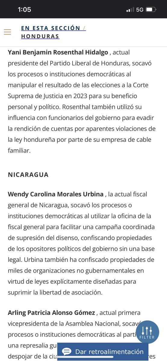 MarSer27's tweet photo. @EnriqueReinaHN La lista con explicación de los actos de corrupción de cada uno del informe para el congreso de 🇺🇸 USA https://t.co/ttwCwzFOQW