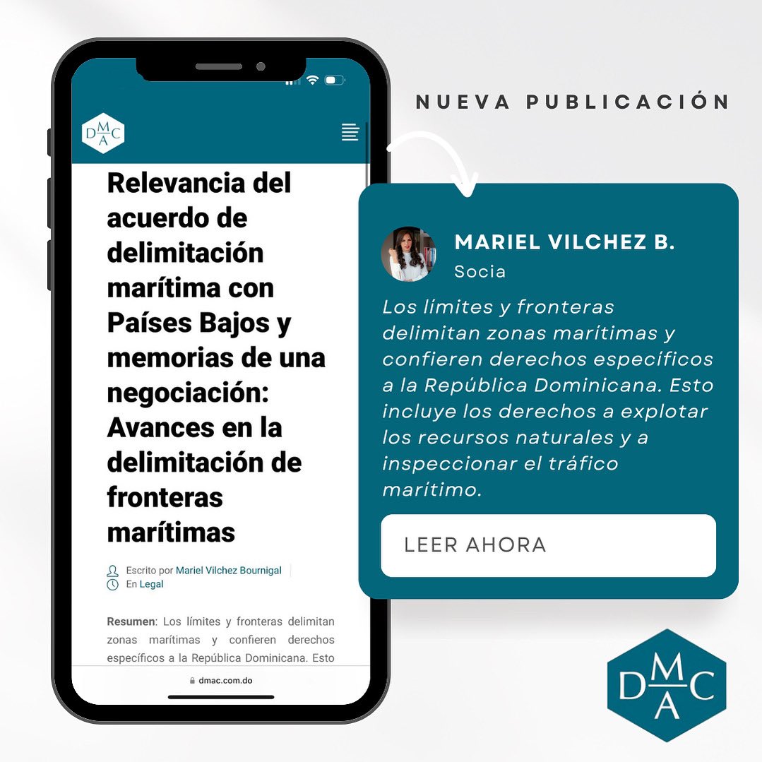 AbogadosDmac's tweet photo. En esta ocasión, resaltamos el artículo escrito por nuestra Socia, Mariel Vilchez Bournigal. Puedes leer este artículo y otros de nuestra firma a través de nuestra página web, https://t.co/Qpx1zIEBiG. https://t.co/ehG4pgvjhx