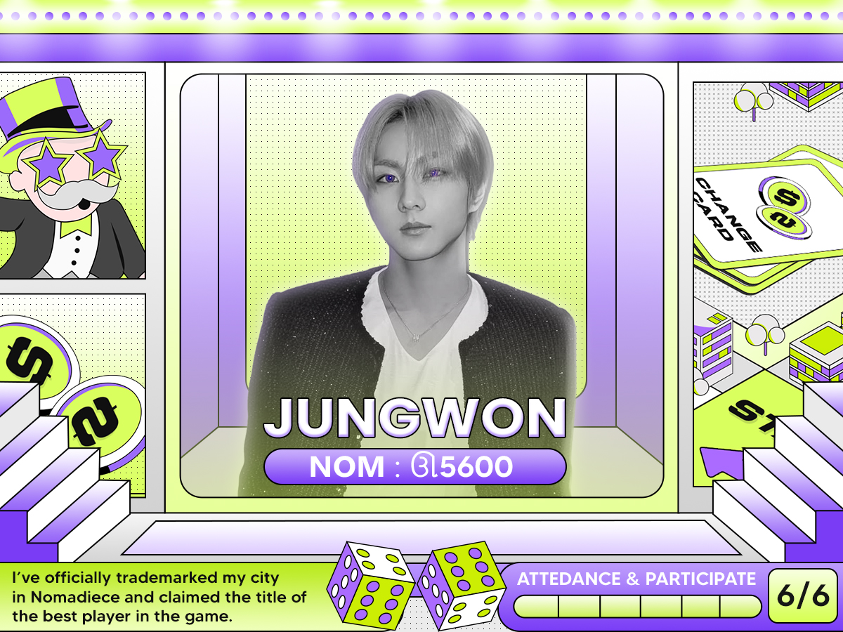 Disana gunung, disini gunung. Di tengah-tengah ada Nomadiece. This is DieceJungwon oey pamit undur diri tung dadang tung dang tung dang tung (suara gendang)