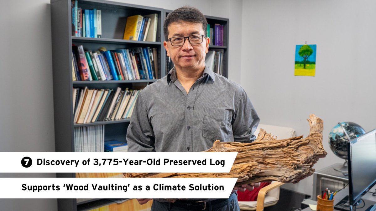 UMD Science (@umdscience) on Twitter photo At #7 on our top stories of 2024β<a href="/AOSC_UMD/">UMD Atmos&Ocean Sci</a>'s Ning Zeng (<a href="/nzeng65/">Ning Zeng</a>) led research analyzing a 3,775-year-old log and the soil it was excavated from.
Their findings suggested an old log could refine strategies to tackle #ClimateChange. go.umd.edu/topstories2024 <a href="/CarbonLockdown/">Carbon Lockdown</a> At #7 on our top stories of 2024β<a href="/AOSC_UMD/">UMD Atmos&Ocean Sci</a>'s Ning Zeng (<a href="/nzeng65/">Ning Zeng</a>) led research analyzing a 3,775-year-old log and the soil it was excavated from.
Their findings suggested an old log could refine strategies to tackle #ClimateChange. go.umd.edu/topstories2024 <a href="/CarbonLockdown/">Carbon Lockdown</a>