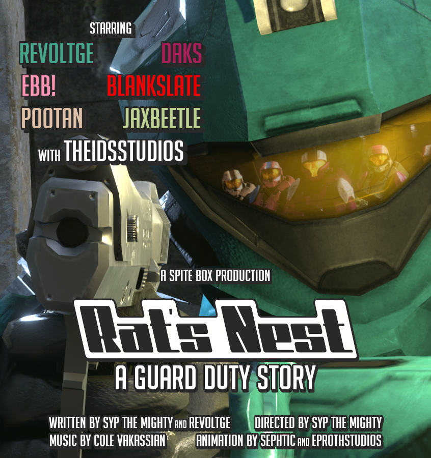 spitebox's tweet photo. RAT'S NEST: A GUARD DUTY STORY

a halo machinima miniseries about the devious teal spartan from our series GUARD DUTY prior to the events of its first season...stay tuned!!

💙 coming 2025 on spiteboxstudios 🤍 https://t.co/hy2jsqZsQj