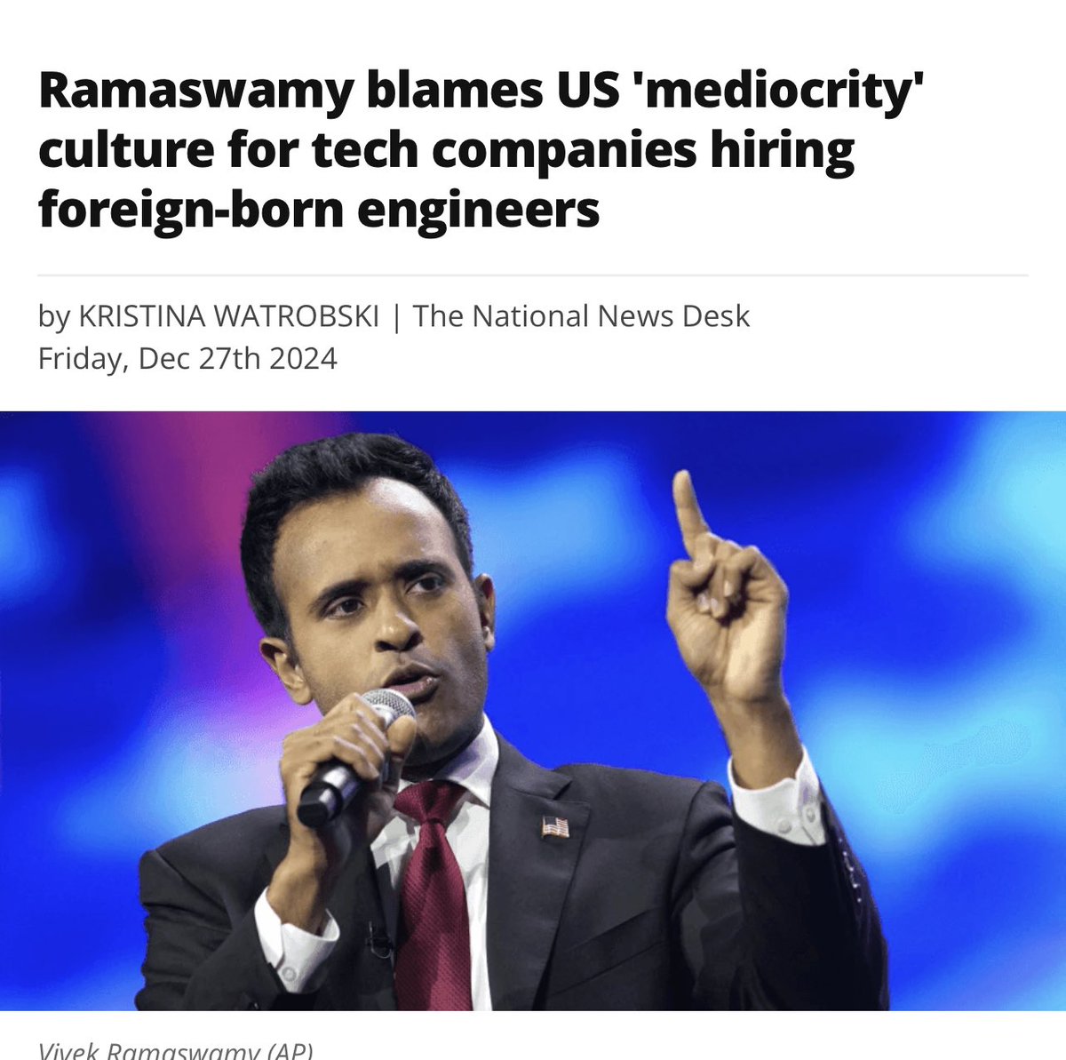 MUSICANDBUILDS's tweet photo. Maga was so focused on being
Anti black American

That they didn’t realize that all immigrants
From other countries

Look at all Americans
Black and white as lazy and stupid

Vivek Ramaswamy Elon 
and Patrick Bet David
Just reminded y’all how they really feel
About all Americans https://t.co/SRQFFtZjOy