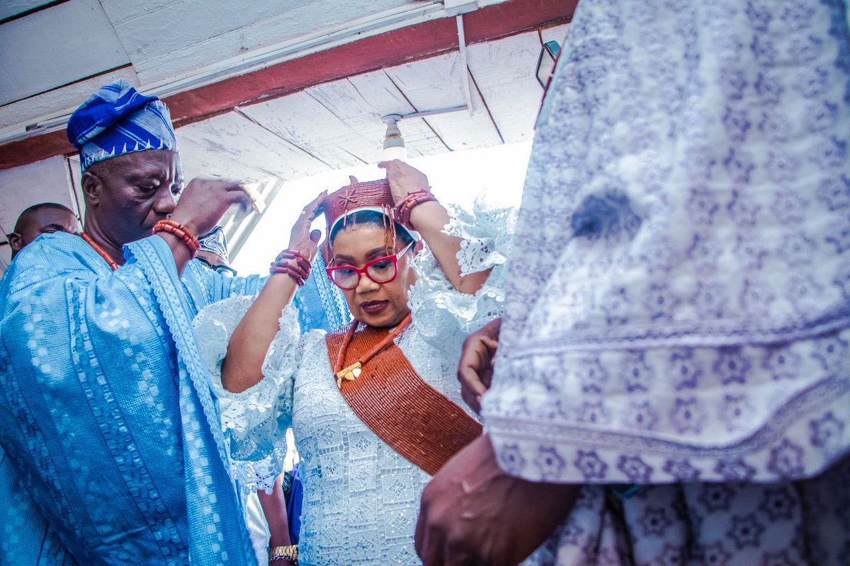 Abujainvestment's tweet photo. The coronation of our GMD/CEO, Amb. Dr. Maureen Tamuno, as the Yeye Folagboyero of Owo Kingdom was a moment of great pride and celebration! https://t.co/uxvOECNU1G
